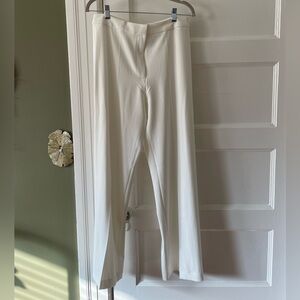 H&M White Pleated Slacks